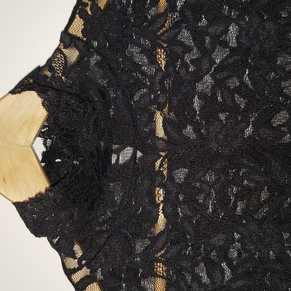Black stretch lace dress by Moda - Picture 6 of 7
